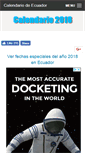 Mobile Screenshot of calendarioecuador.net